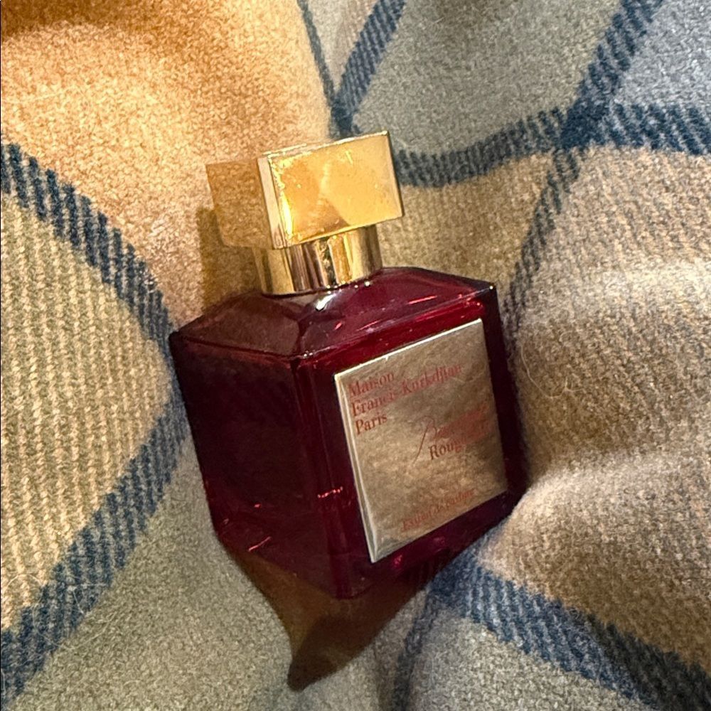 Empty Bottle - Maison Francis Kurkdjian Red and Gold Perfume Bottle